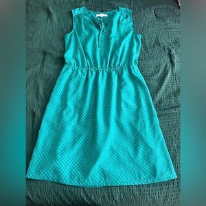 Sleeveless Teal Ladies Dress